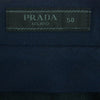 PRADA プラダ acs1 2016 295 トラウザー スラックス パンツ コットン イタリア製 ネイビー系 50【中古】