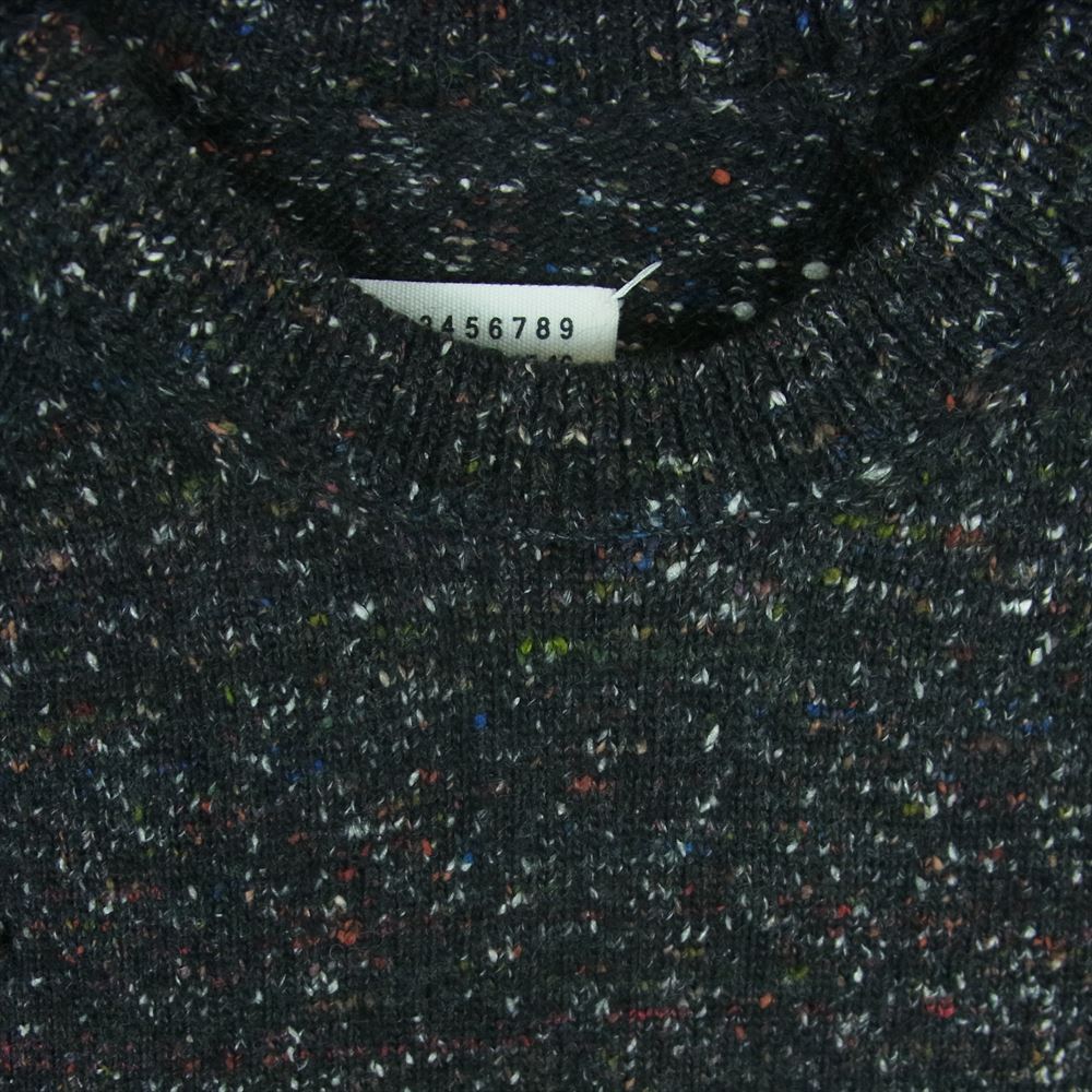 MAISON MARGIELA メゾンマルジェラ 17AW s30gp0219 Donegal Crew Knit ドネガル ニット セーター ダークグレー系 マルチカラー系 L【中古】