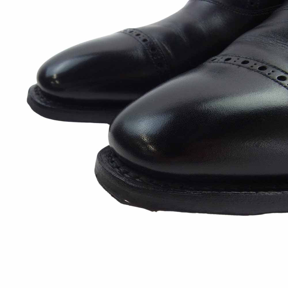 SCOTCH GRAIN スコッチグレイン 1918 日本製 キャップトゥ グッドイヤーウェルト製法 グリッパーソール ドレスシューズ ブラック系 25cm【中古】