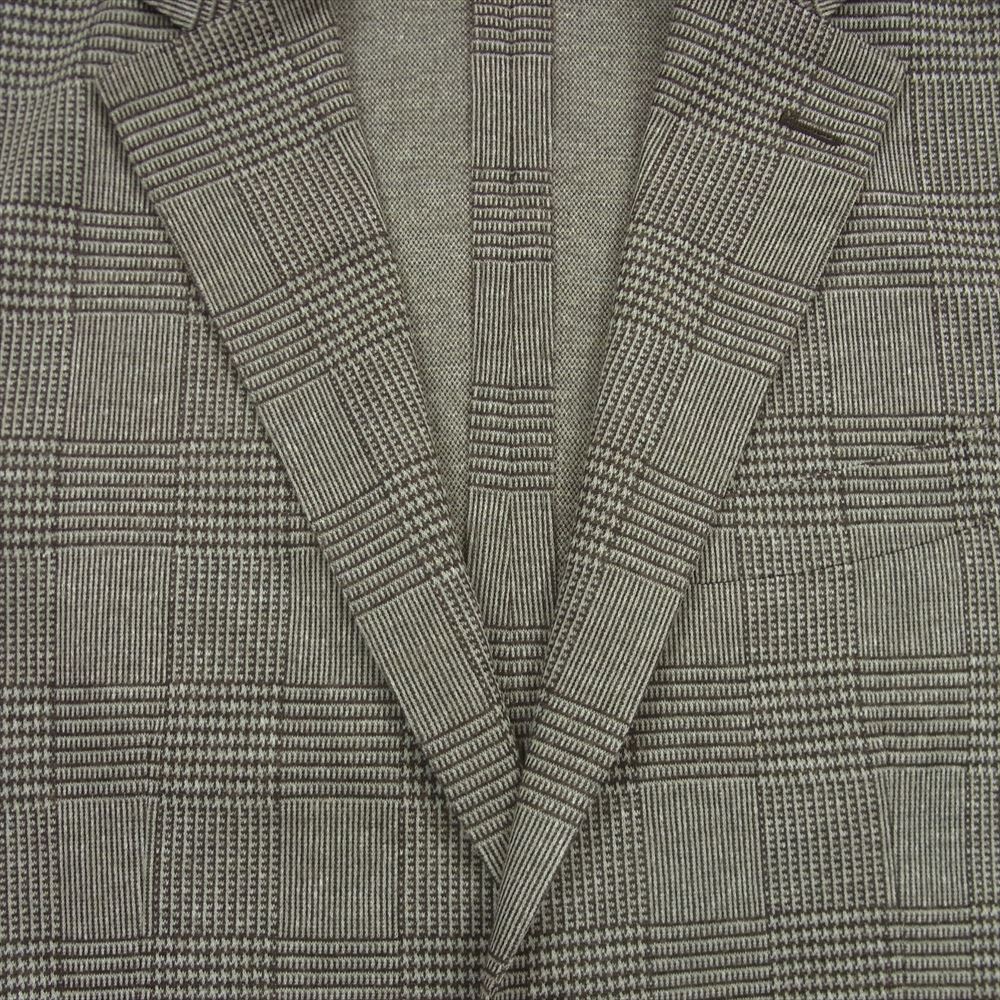 Mackintosh マッキントッシュ G1E26-103-43 FLEX JERSEY 麻混メランジ グレンチェック ブレザー テーラード ジャケット グレー系 ブラウン系 グレイッシュブラウン系 38【新古品】【未使用】【中古】