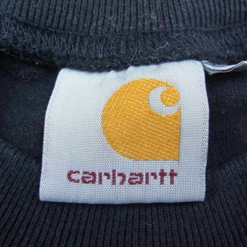 Carhartt カーハート CAPITAL SWEAT TEE キャピタル スウェット 長袖 Tシャツ ロンT ダークネイビー系 S【中古】