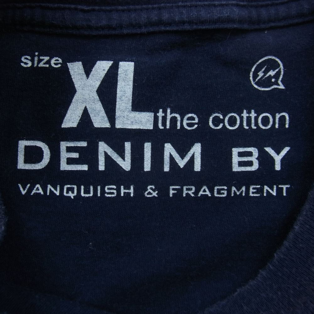 デニムバイヴァンキッシュ fragment フラグメント BAND バンド プリント 半袖 Tシャツ ネイビー系 XL【中古】