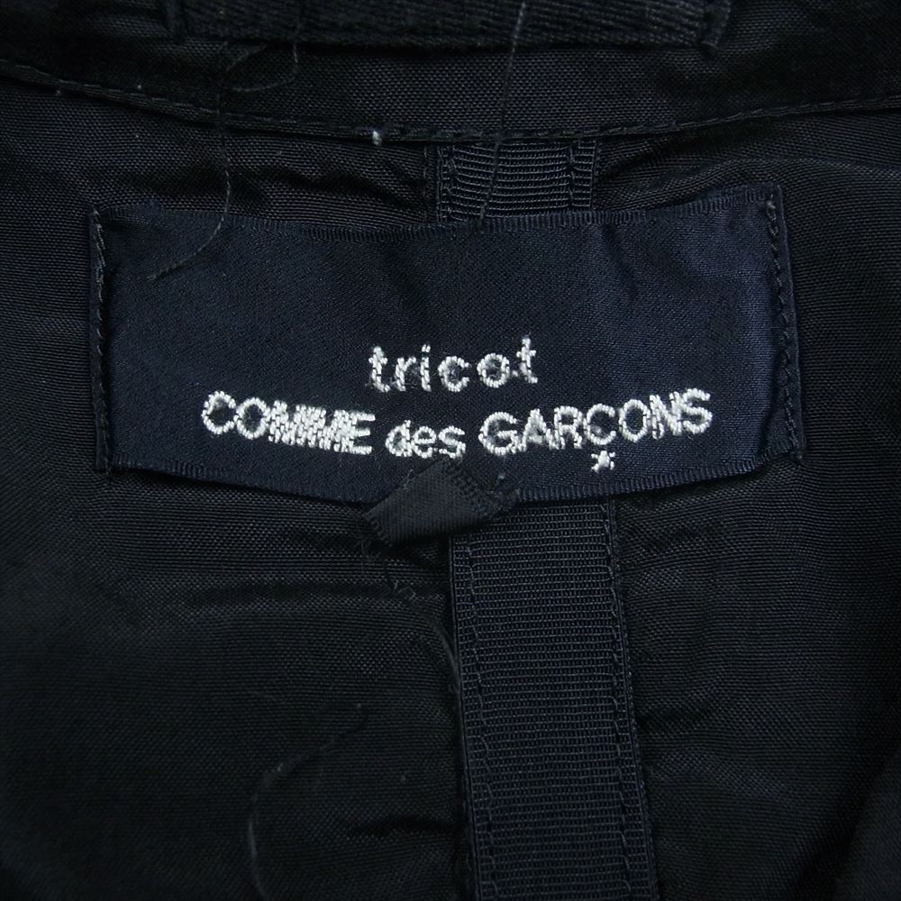 tricot COMME des GARCONS トリココムデギャルソン AD2000 TJ-02001M レーヨン100％ オープンカラー 長袖 シャツ  ブラック系 M【中古】