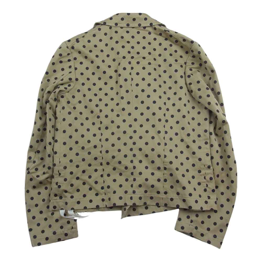 COMME des GARCONS コムデギャルソン AD2003 RU-J003 robe de chambre ローブドシャンブル ドット総柄 トレンチ ジャケット ベージュ系 M【中古】