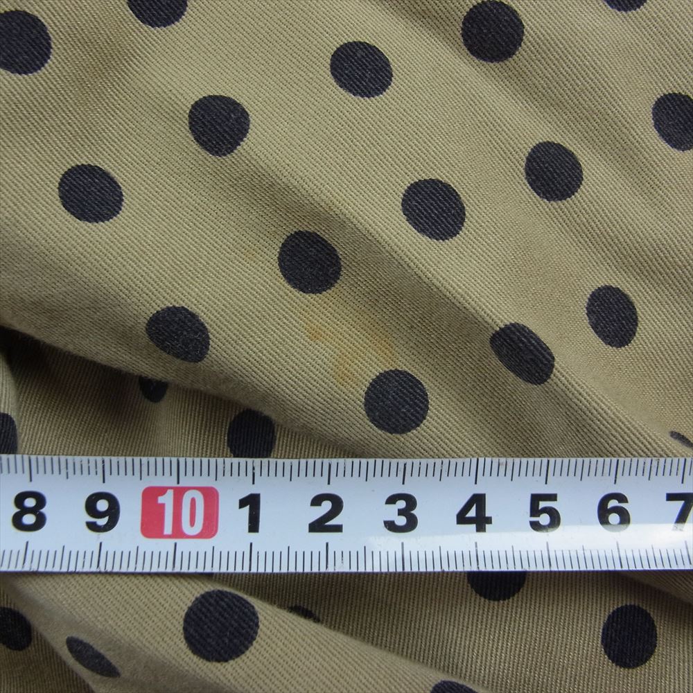 COMME des GARCONS コムデギャルソン AD2003 RU-J003 robe de chambre ローブドシャンブル ドット総柄 トレンチ ジャケット ベージュ系 M【中古】