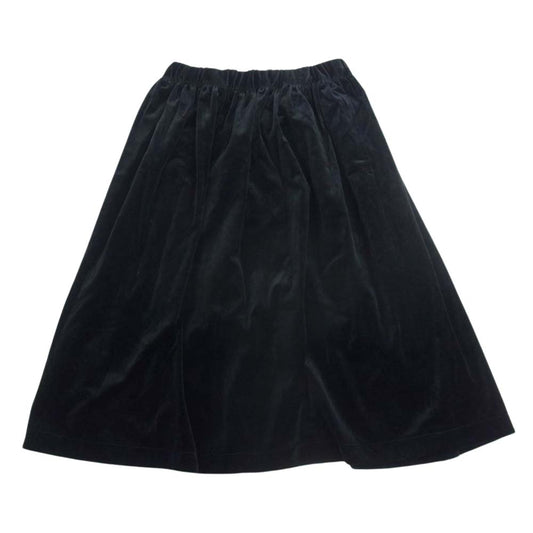 COMME des GARCONS コムデギャルソン 14AW W21826 SHIRT シャツ 14AW ベロア ギャザー スカート ブラック系 S【中古】