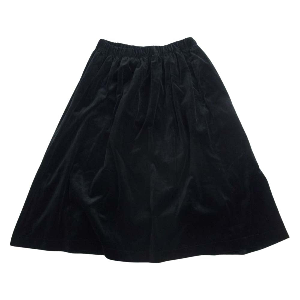 COMME des GARCONS コムデギャルソン 14AW W21826 SHIRT シャツ 14AW ベロア ギャザー スカート ブラック系 S【中古】
