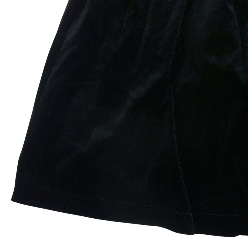 COMME des GARCONS コムデギャルソン 14AW W21826 SHIRT シャツ 14AW ベロア ギャザー スカート ブラック系 S【中古】