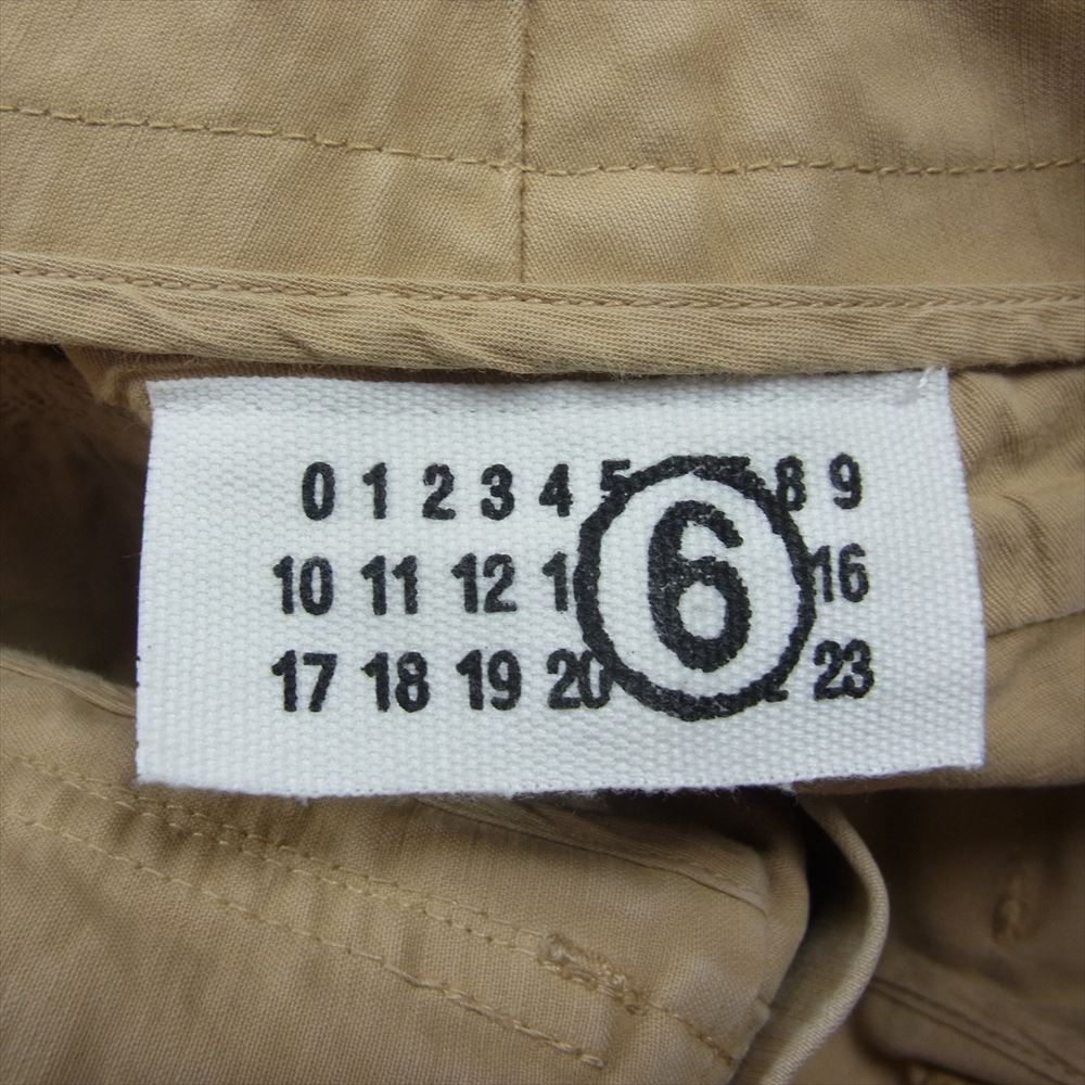 MAISON MARTIN MARGIELA メゾンマルタンマルジェラ 32 P217 ここのえタグ 6ライン ベルテッド チノパンツ ベージュ系 38【中古】