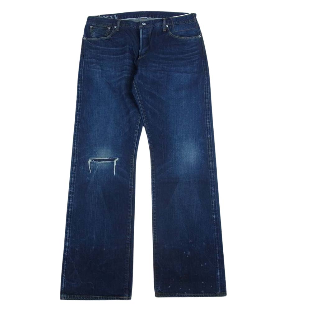 VISVIM ビズビム 20AW 0120205005028 SOCIAL SCULPTURE DRY DENIM-11 デニム ダメージ加工 パンツ  インディゴブルー系 4【美品】【中古】