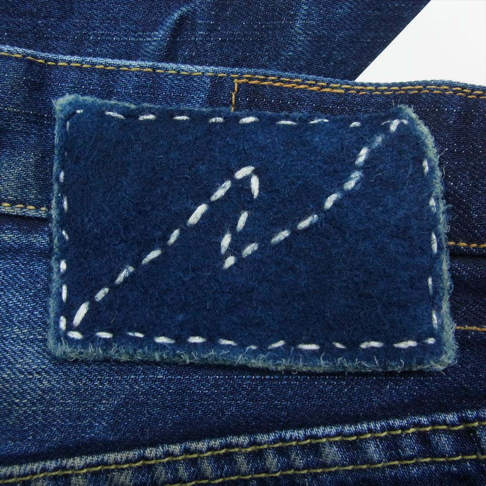 VISVIM ビズビム 20AW 0120205005028 SOCIAL SCULPTURE DRY DENIM-11 デニム ダメージ加工 パンツ  インディゴブルー系 4【美品】【中古】