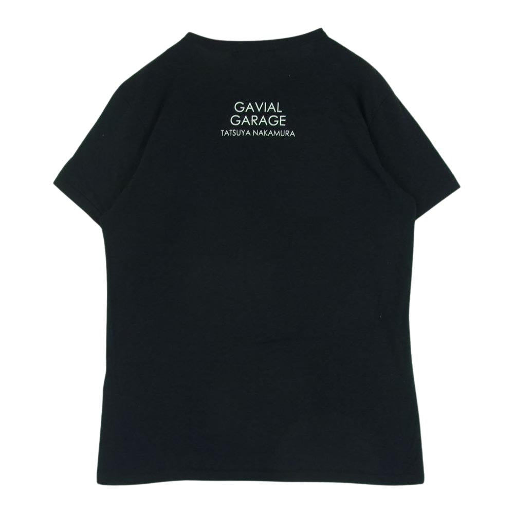 GAVIAL ガヴィル TATSUYA NAKAMURA タツヤナカムラ GARAGE S/S TEE BEAT OR BE BEATEN ガレージ 半袖 Tシャツ ブラック系 L【中古】