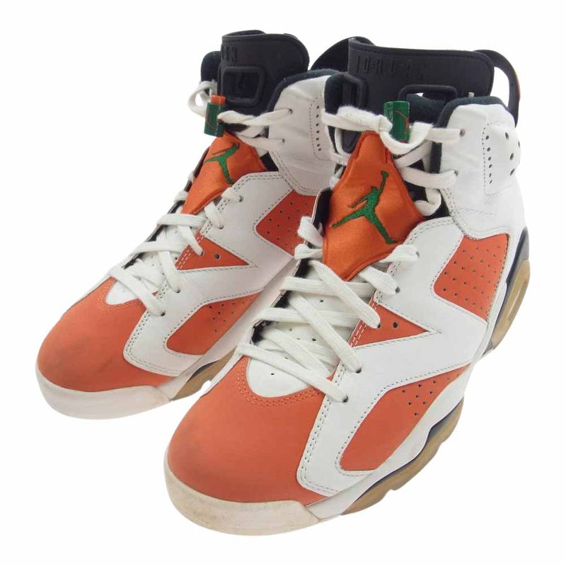 NIKE ナイキ 384664-145 AIR JORDAN 6 RETRO エア ジョーダン 6 レトロ ゲータレード サミットホワイト チームオレンジ ブラック ホワイト系 US10【中古】