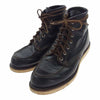 RED WING レッドウィング 9874 Irish Setter 6 Moc BLACK KLONDIKE 犬タグ 復刻 アイリッシュセッター 6インチ モック レースアップ レザー ブーツ 茶芯 クロンダイク ブラック系 8 1/2 E【中古】