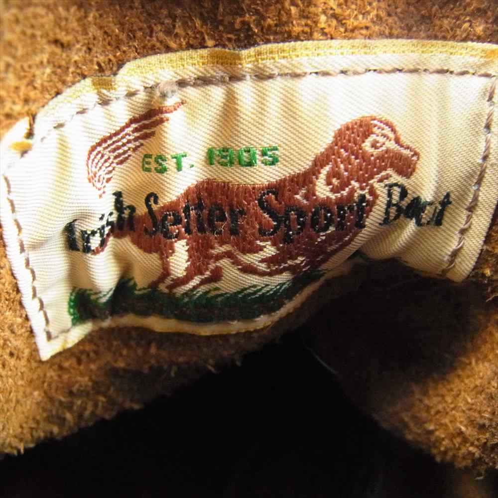 RED WING レッドウィング 9874 Irish Setter 6 Moc BLACK KLONDIKE 犬タグ 復刻 アイリッシュセッター 6インチ モック レースアップ レザー ブーツ 茶芯 クロンダイク ブラック系 8 1/2 E【中古】