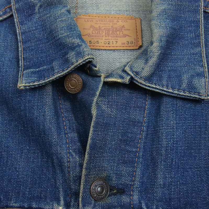 Levi's リーバイス ヴィンテージ オリジナル 70505-0217 4th 刻印526 デニム ジャケット インディゴブルー系 38【中古】