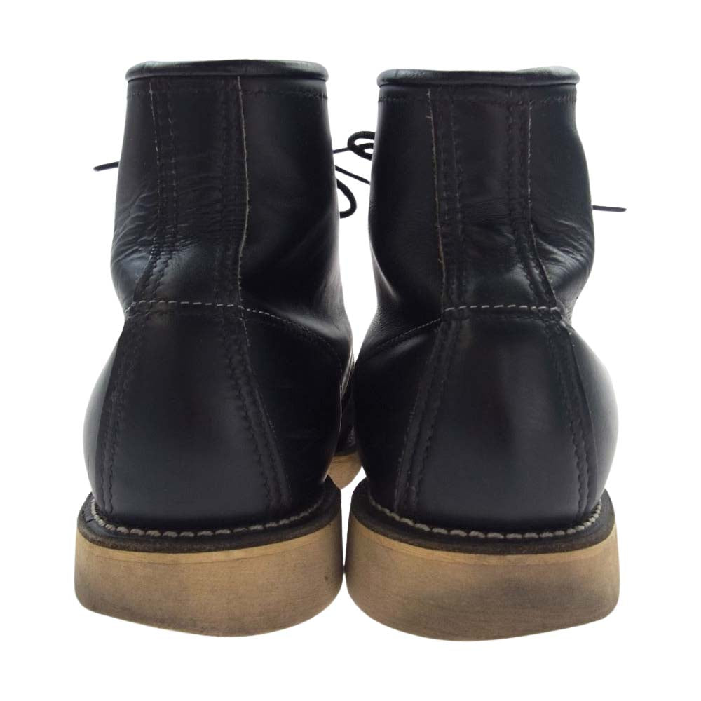 RED WING レッドウィング 8179 90s 四角犬タグ アイリッシュセッター モックトゥ ブーツ ブラック系 US7E【中古】