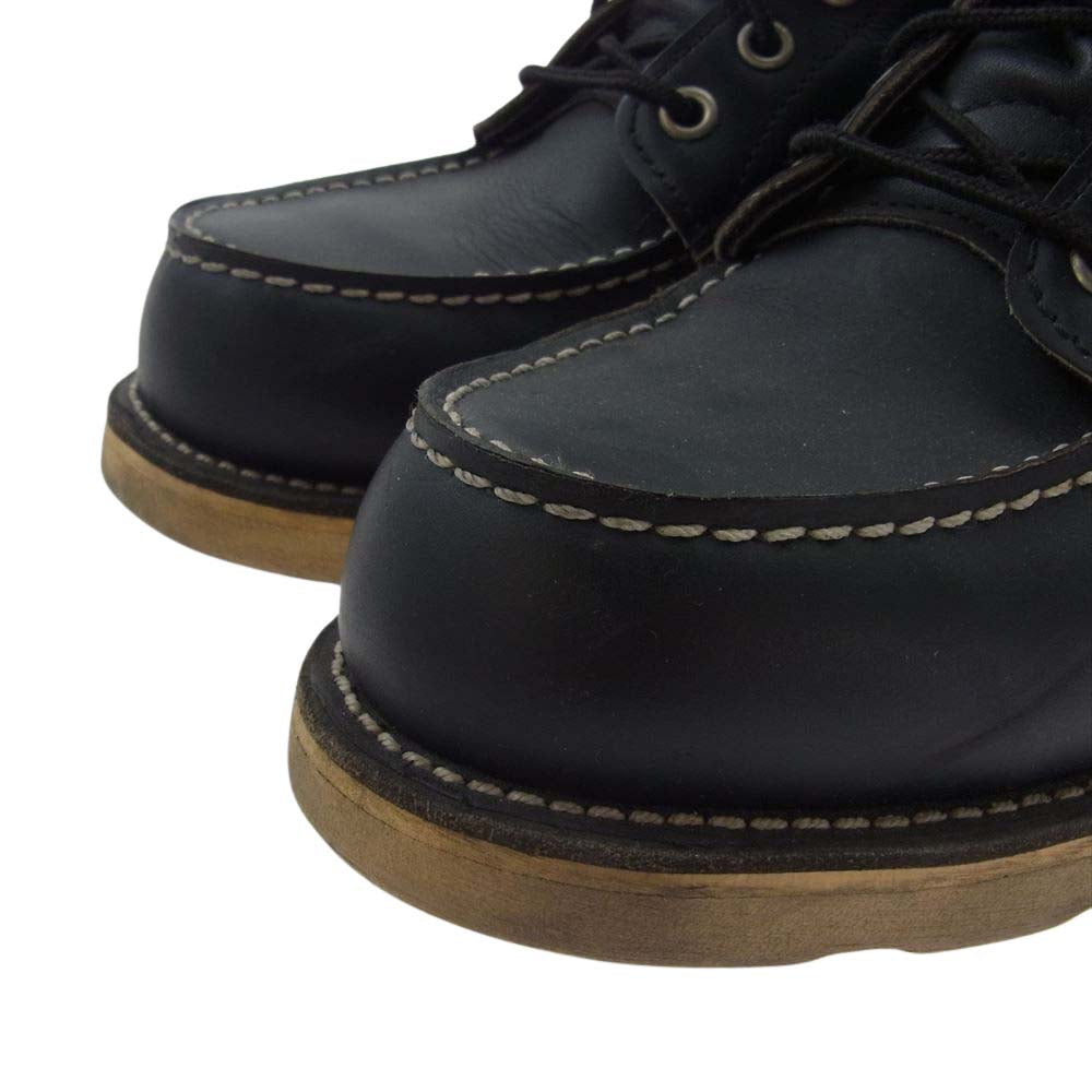 RED WING レッドウィング 8179 90s 四角犬タグ アイリッシュセッター モックトゥ ブーツ ブラック系 US7E【中古】