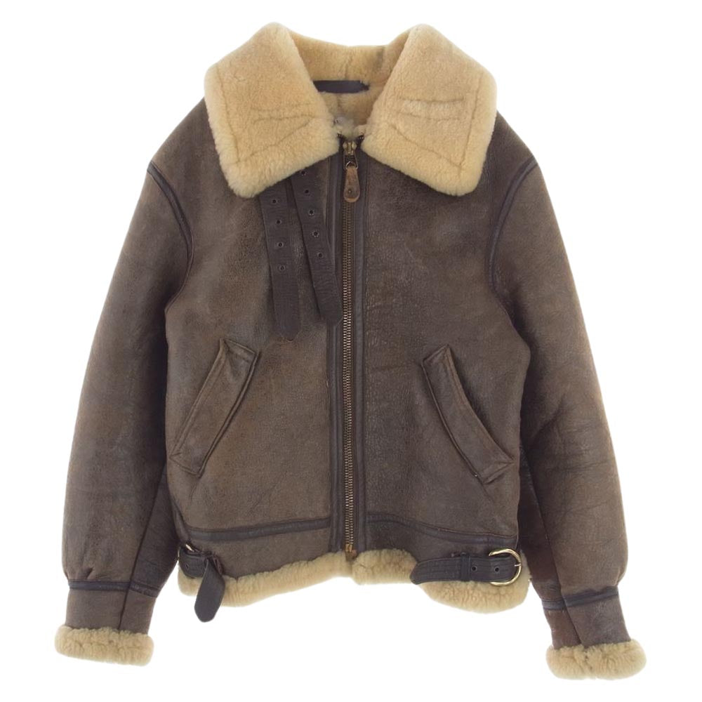 オーチャード B-3 BOMBER JACKET ムートン ボンバー ジャケット ブラウン系 34【中古】