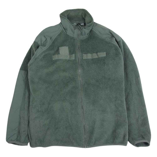 アメリカ軍 01年製 PECKHAM INC 社製 ECWCS GEN3 LEVEL3 エクワックス ポーラテック ミリタリー フリースジャケット カーキ系 L【中古】