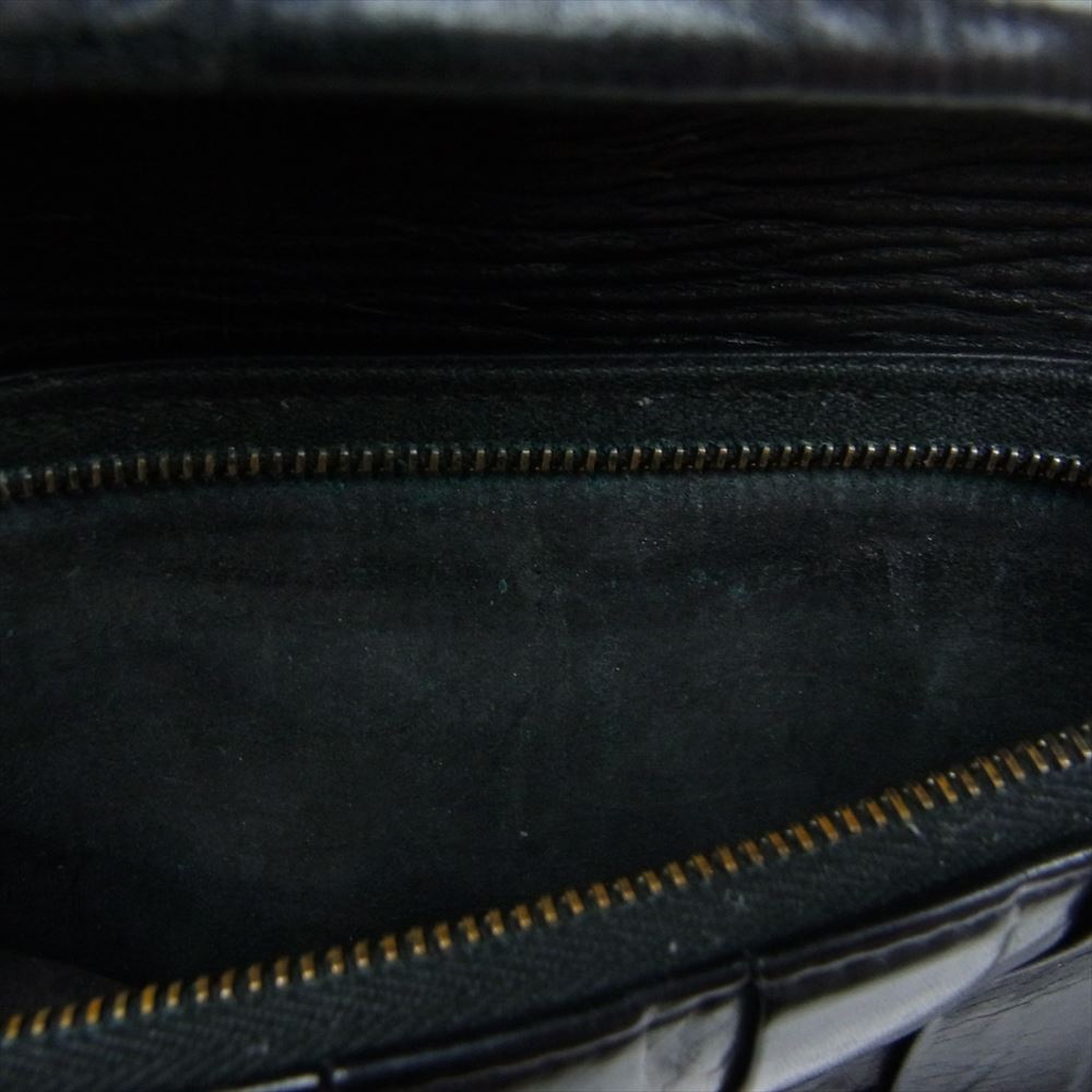 BILL WALL LEATHER ビルウォールレザー フロッグクロスインレイ ラージカレンシー レザー ロングウォレット ブラック系【中古】