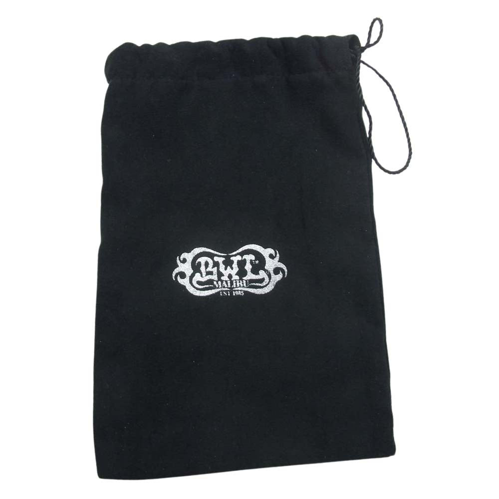 BILL WALL LEATHER ビルウォールレザー フロッグクロスインレイ ラージカレンシー レザー ロングウォレット ブラック系【中古】