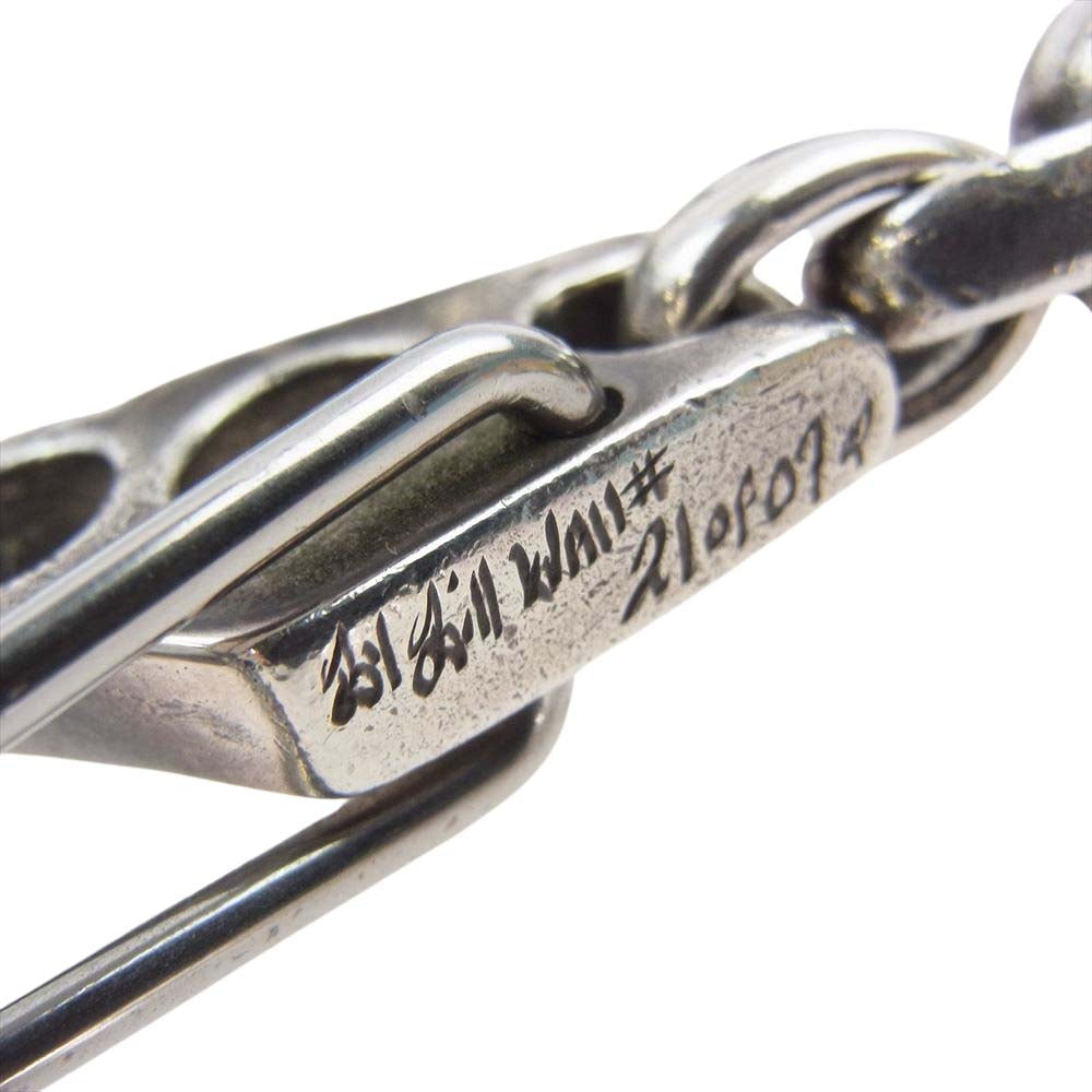 BILL WALL LEATHER ビルウォールレザー VINTAGE SKULL ヴィンテージスカルクリップ 7ヴィンテージスカル チェーンリンク ウォレットチェーン シルバー系【中古】