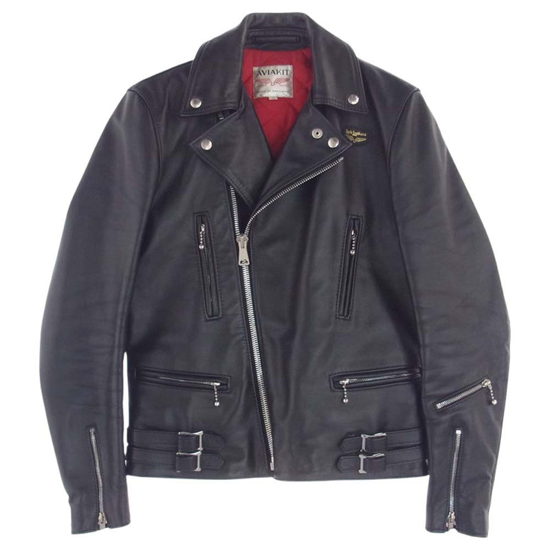 Lewis Leathers ルイスレザー レザー ライトニング ダブル ライダース ジャケット ブラック系 36【中古】