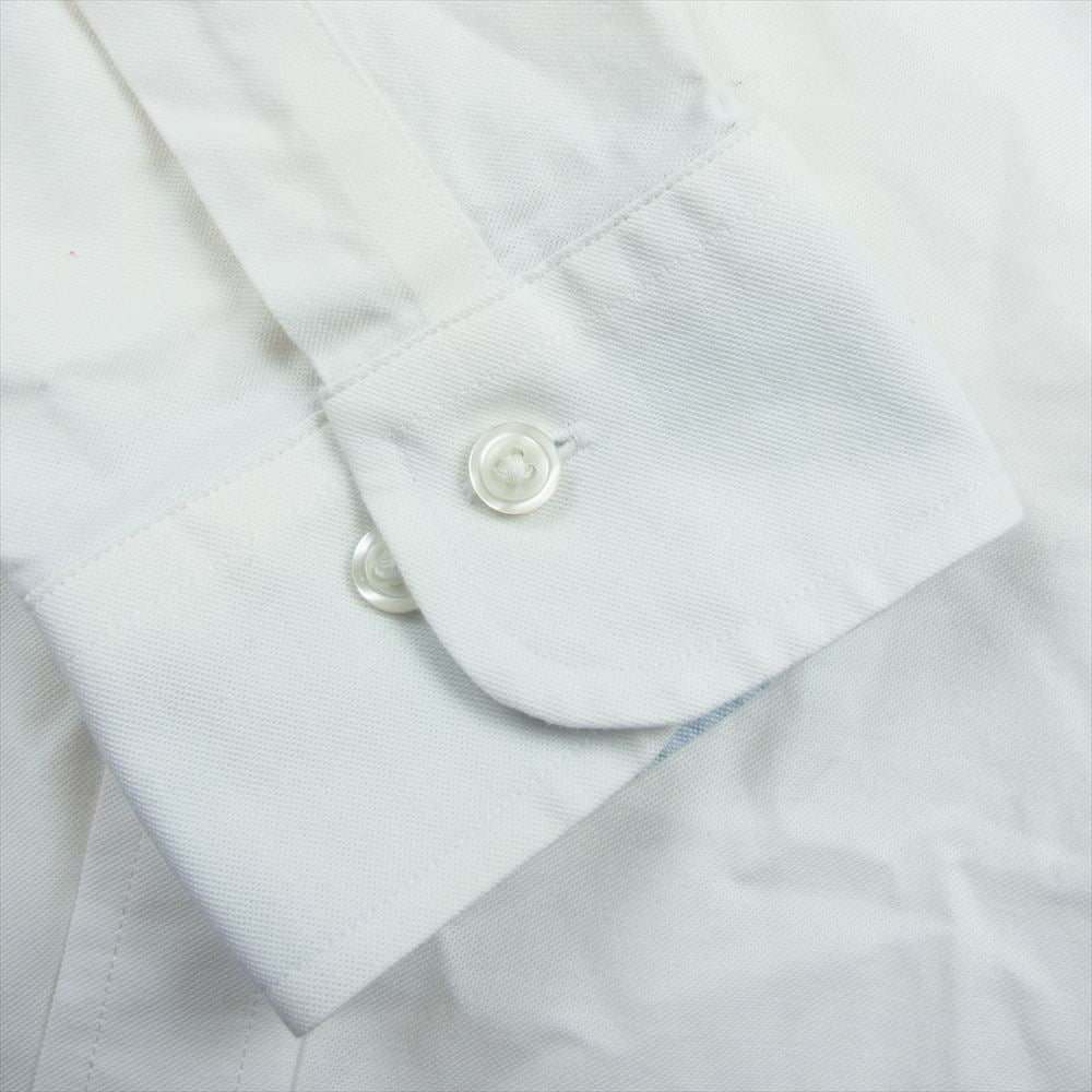 ブルックスブラザーズ ロゴ 刺繍 BD 長袖 シャツ ホワイト系 L【中古】