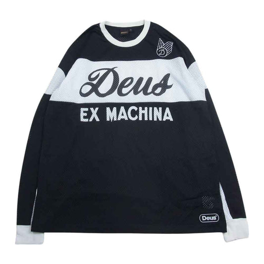 デウスエクスマキナ SABER MOTO JERSEY ID 長袖 メッシュ Tシャツ ブラック系 XL【中古】