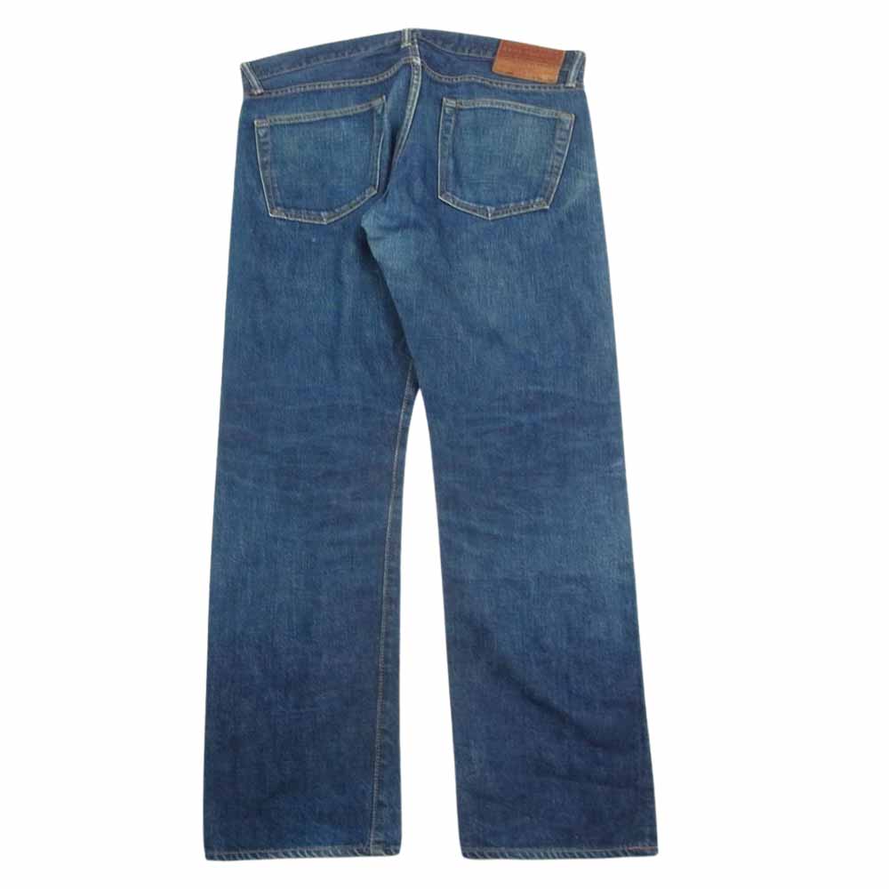 The REAL McCOY'S ザリアルマッコイズ Lot 004 テーパード ストレートデニム パンツ ジーンズ インディゴブルー系 34【中古】
