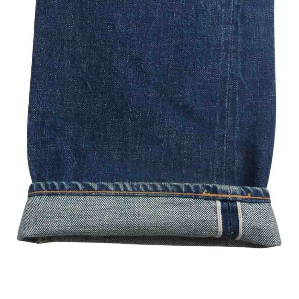 The REAL McCOY'S ザリアルマッコイズ Lot 004 テーパード ストレートデニム パンツ ジーンズ インディゴブルー系 34【中古】