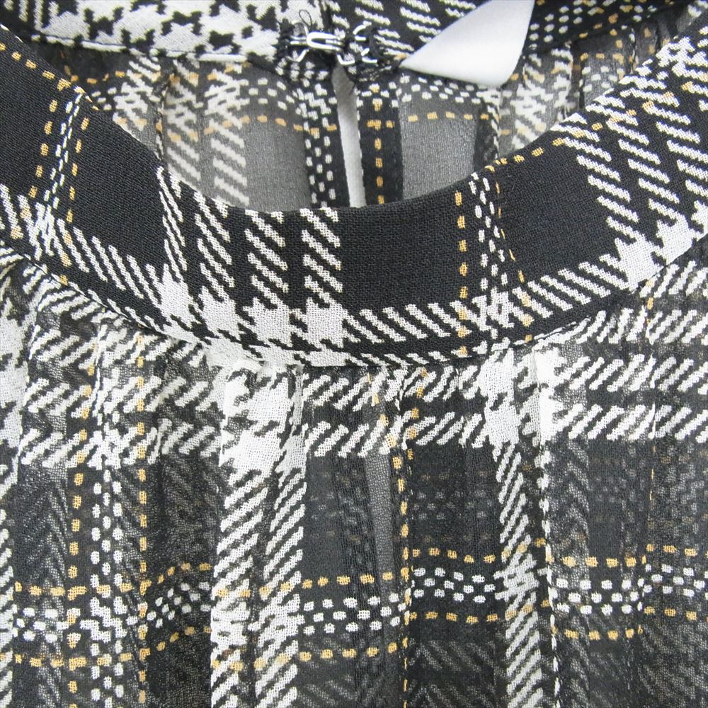 ティアラ Traditional Check Onepiece トラディショナル チェック シースルー ワンピース ブラック系 サイズ表記無【中古】