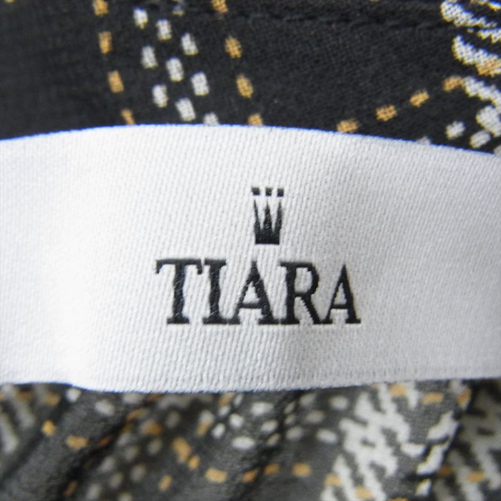 ティアラ Traditional Check Onepiece トラディショナル チェック シースルー ワンピース ブラック系 サイズ表記無【中古】
