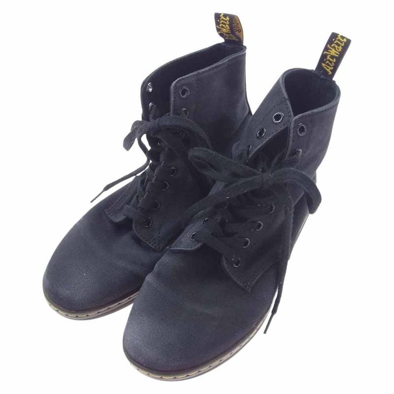 Dr.Martens ドクターマーチン ECLECTIC SHOREDITCH 7EYE BOOT キャンバス  スニーカー ブーツ  ブラック系 UK8【中古】