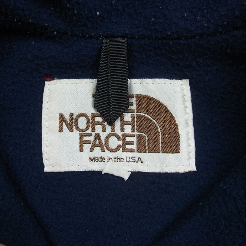 THE NORTH FACE ノースフェイス 80s 茶タグ Made in the U.S.A. ナイロン フリース ジャケット ピンク系 L【中古】