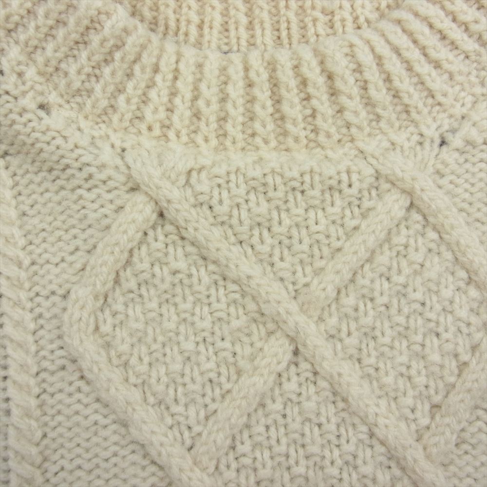 Needles ニードルス 22AW LQ299 REBUILD by Needles Fisherman Sweater Covered Sweater リビルドバイ リメイク 切替 長袖 フィッシャーマン ニット セーター パープル系 L【中古】