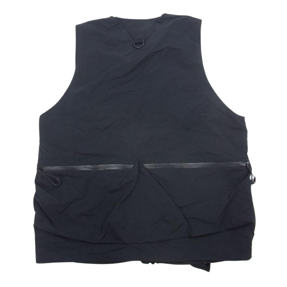 コンフィアウトドアガーメント 2201-V05C OVERLAY VEST ユーティリティー マルチポケット ジップアップ ナイロン ベスト  ブラック系 M【中古】