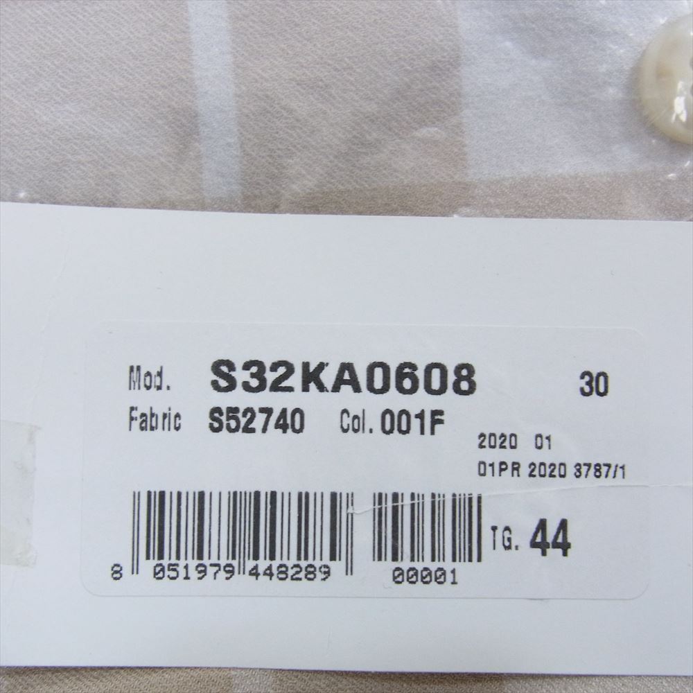 MAISON MARGIELA メゾンマルジェラ S32KA608 S52740 MM6 エムエムシックス チェック スラックス パンツ ベージュ系 44【中古】