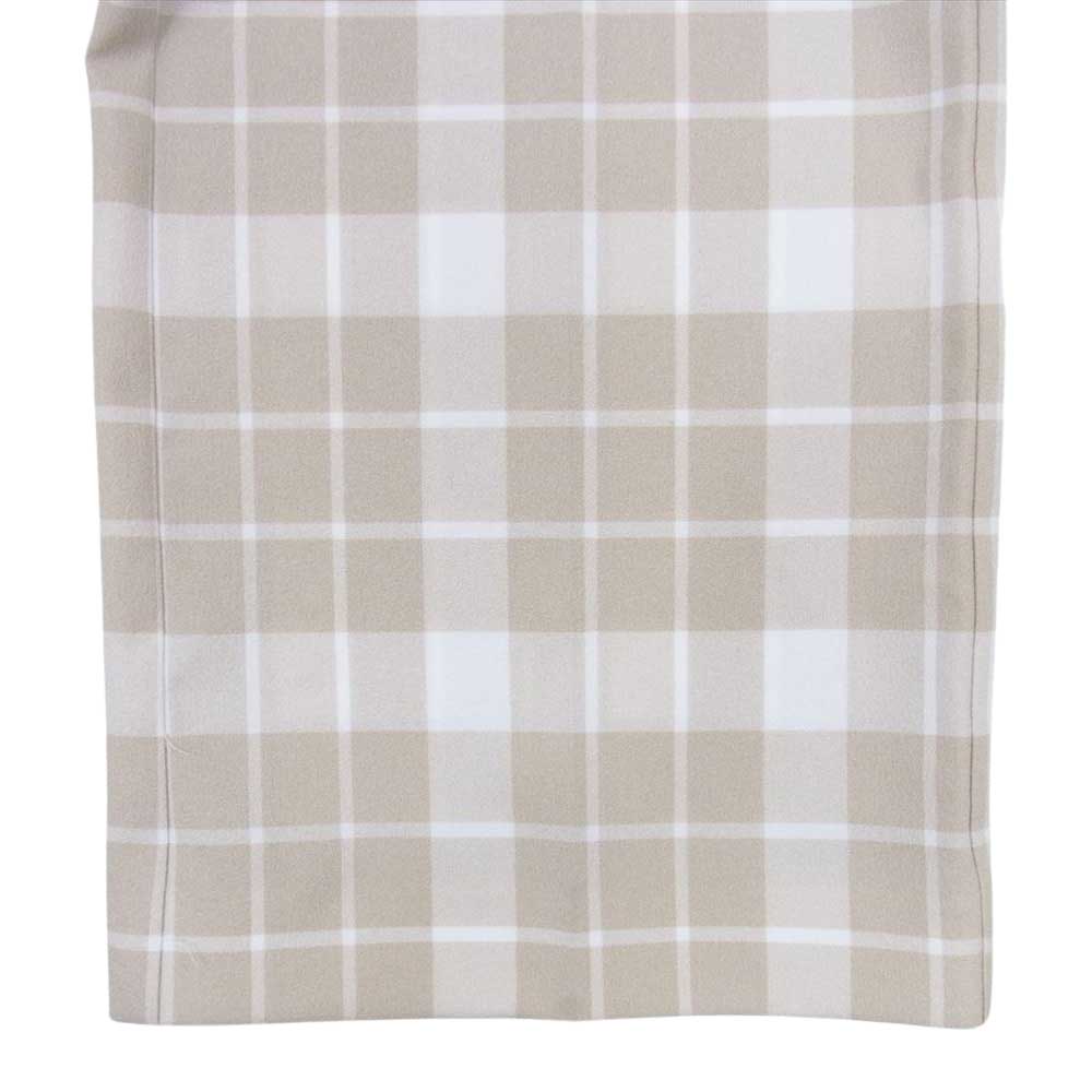 MAISON MARGIELA メゾンマルジェラ S32KA608 S52740 MM6 エムエムシックス チェック スラックス パンツ ベージュ系 44【中古】