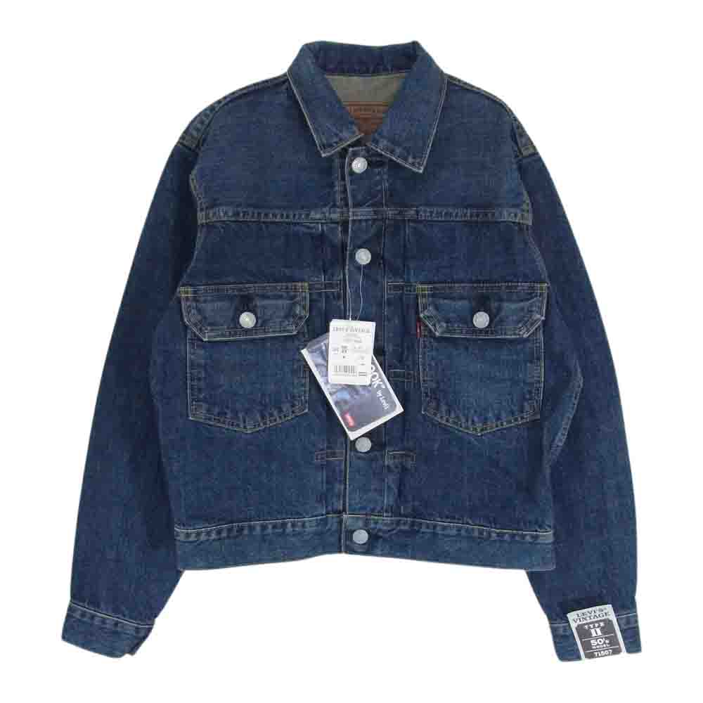 Levi's リーバイス 71507-XXUD 日本製 71507XX  BIG E TYPE2 Gジャン タイプツー ビッグイー ジージャン デニム トラッカー ジャケット インディゴブルー系 34【極上美品】【中古】