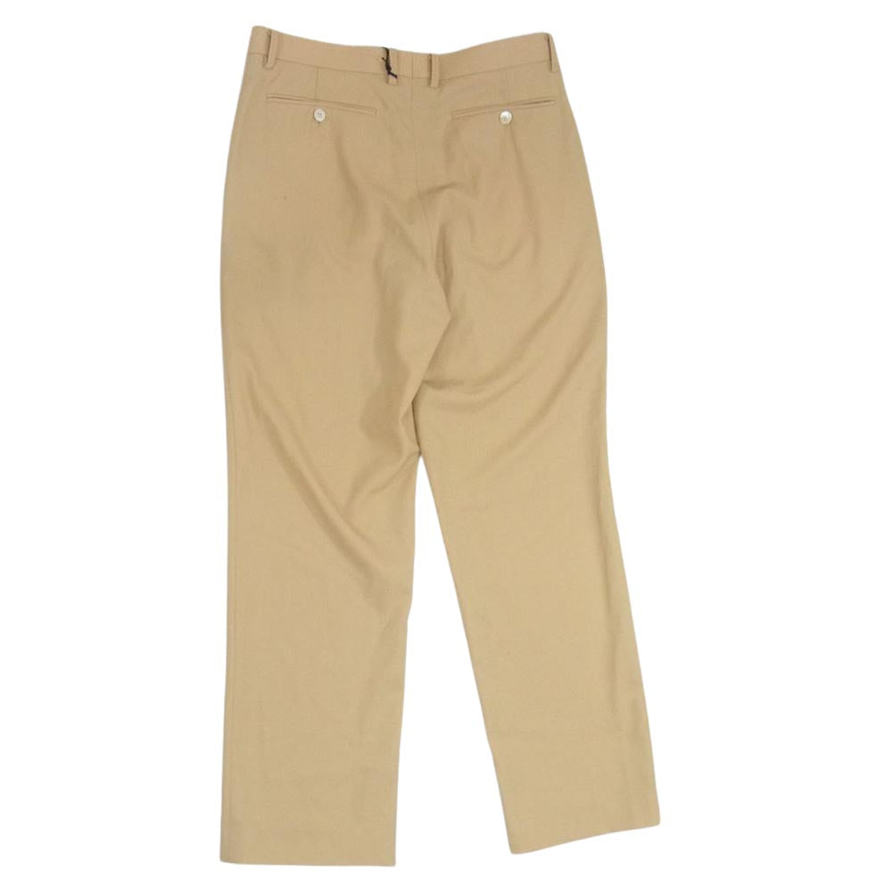 AURALEE オーラリー 21SS A21SP03KW  HARD TWIST WOOL DOBBY SLIT SLACKS ハードツイスト ウール ドビー スラックス パンツ ベージュ系 4【美品】【中古】