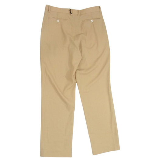 AURALEE オーラリー 21SS A21SP03KW  HARD TWIST WOOL DOBBY SLIT SLACKS ハードツイスト ウール ドビー スラックス パンツ ベージュ系 4【美品】【中古】
