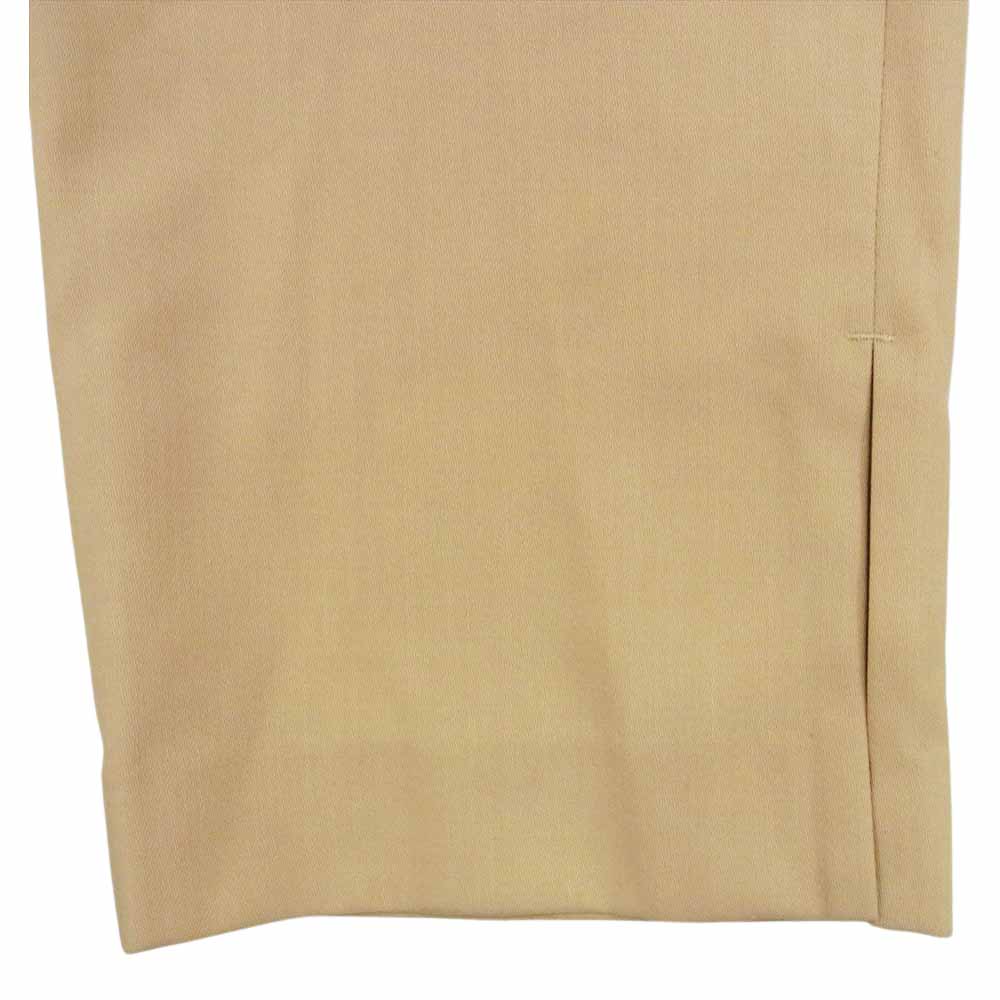 AURALEE オーラリー 21SS A21SP03KW  HARD TWIST WOOL DOBBY SLIT SLACKS ハードツイスト ウール ドビー スラックス パンツ ベージュ系 4【美品】【中古】