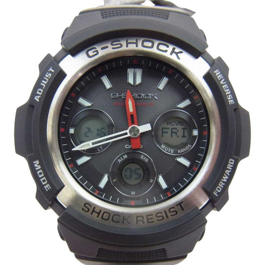 G-SHOCK ジーショック AWG-M100-1AJF MULTI BAND 6 マルチバンド6 ソーラー デジタル アナログ  デジアナ ウォッチ 腕時計 ブラック系【極上美品】【中古】