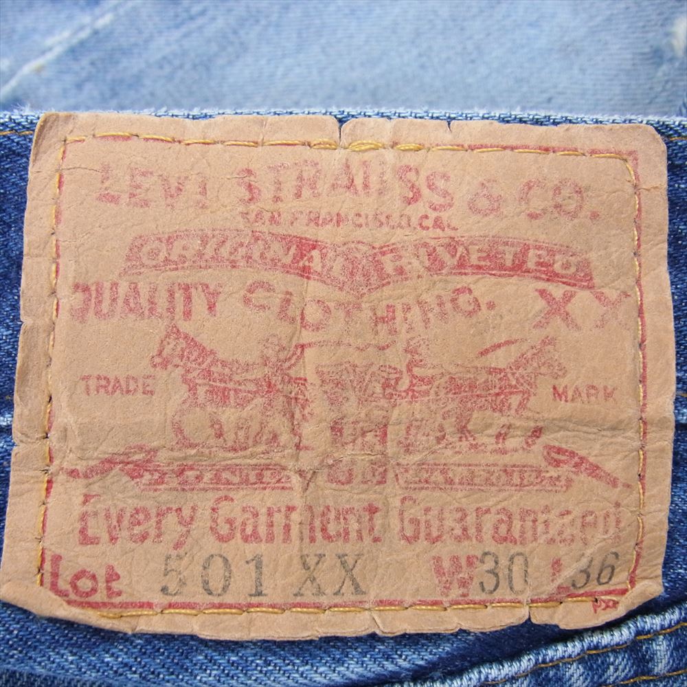 Levi's リーバイス 501-0004 米国製 バレンシア工場製 501XX ボタン裏555 1996年 復刻 デニム パンツ インディゴブルー系 30【中古】