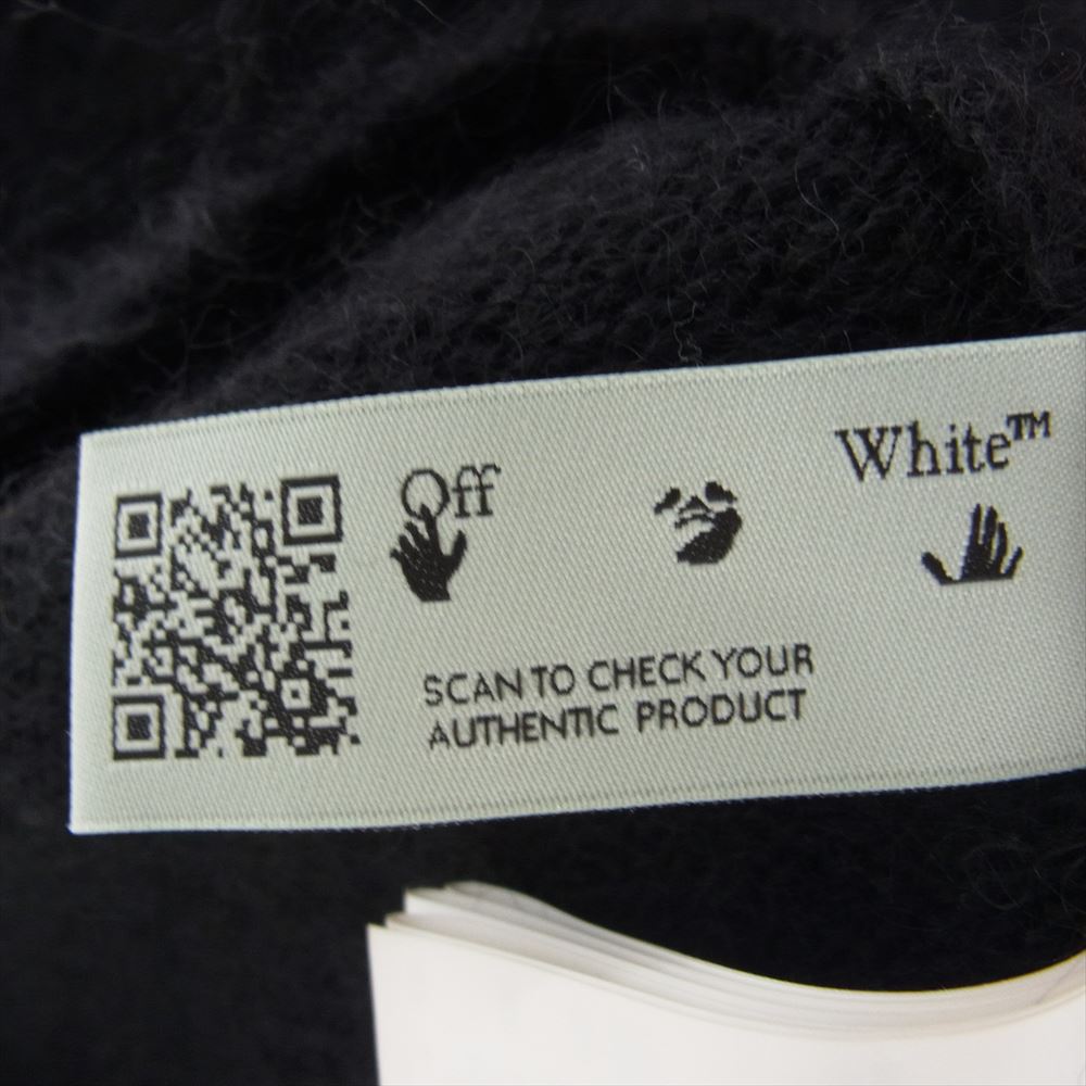 OFF-WHITE オフホワイト  20AW OMHA036E20KNI001 バック アロー モヘア ニット ブラック系 M【中古】