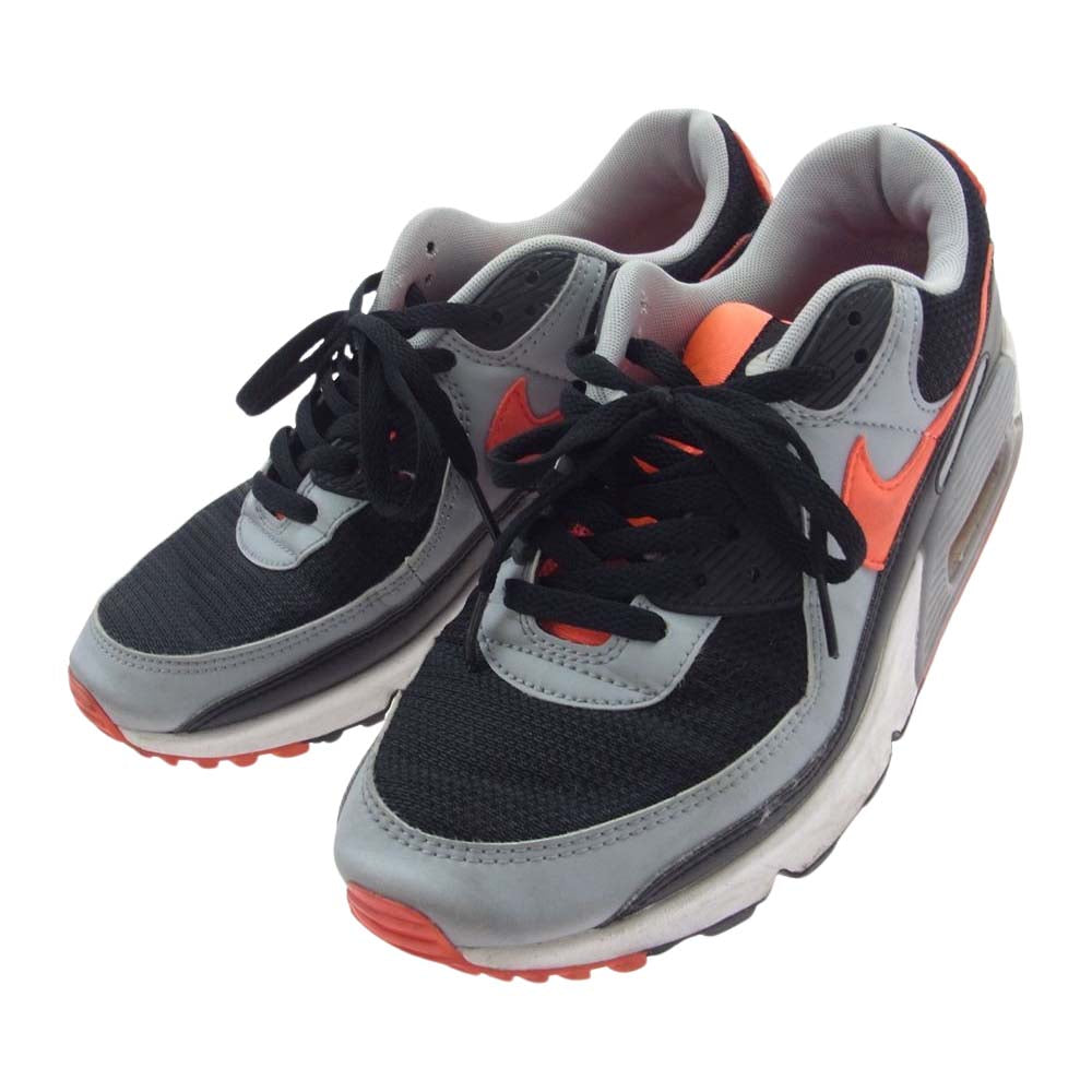 NIKE ナイキ CZ4222-001 AIR MAX 90 RADIANT RED エアマックス スニーカー ブラック系 グレー系 オレンジ系 28cm【中古】