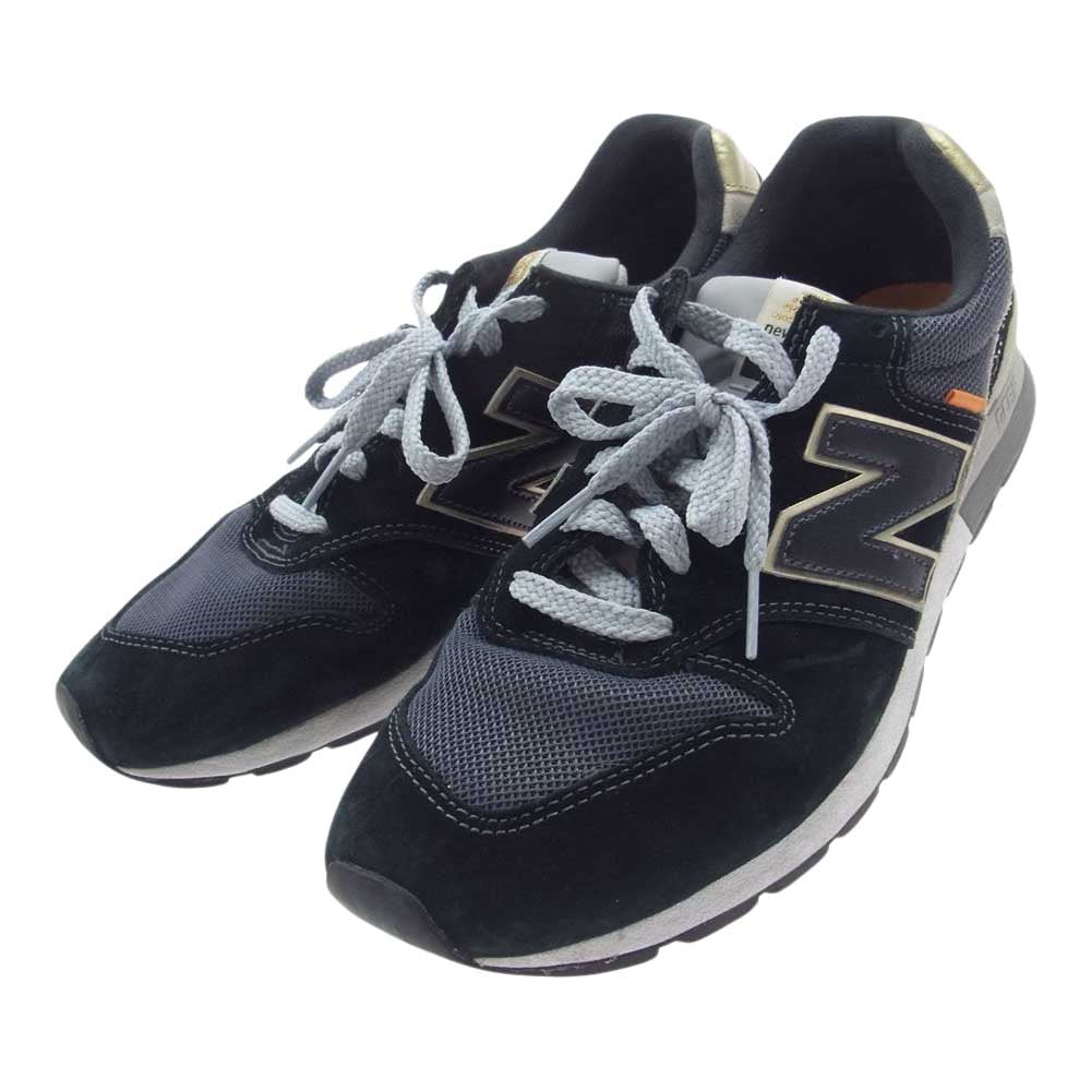 NEW BALANCE ニューバランス CM996BH 996 C-CAPソール スエード ローカット スニーカー ブラック系 28cm【中古】