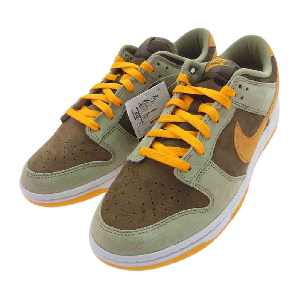 NIKE ナイキ DH5360-300 Dunk Low SE Dusty Olive ダンク ロー スニーカー イエロー系 ブラウン系 カーキ系 28cm【極上美品】【中古】